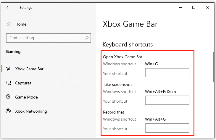 How to Set Custom Shortcuts for Xbox Game Bar in Windows