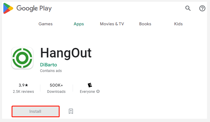download Hangout on Google Play