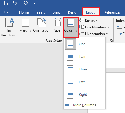 select which columns to use