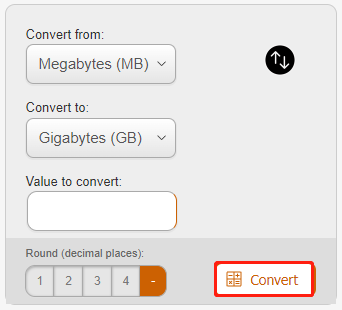 Top 8 MB to GB Converters Perform MB GB Mutual Conversion MiniTool Partition Wizard