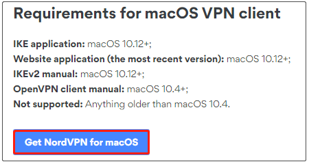 get NordVPN for macOS
