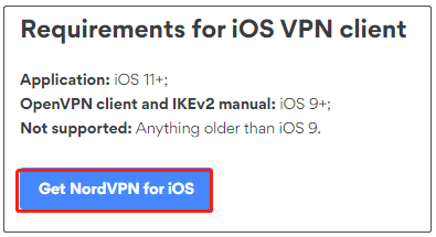 get NordVPN for iOS