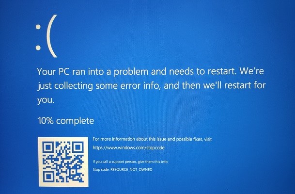 Resource Not Owned error