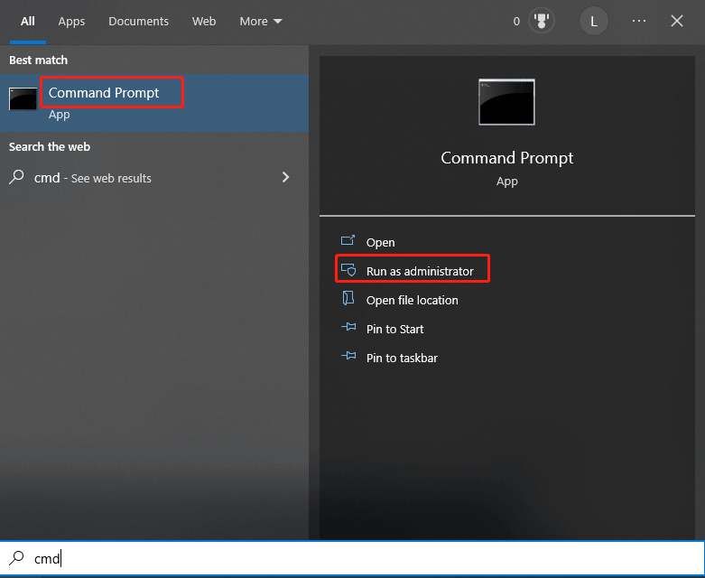 run Command Prompt as administrator