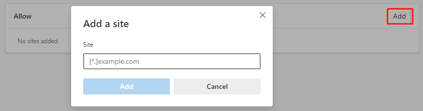 add a URL for JavaScript on Edge