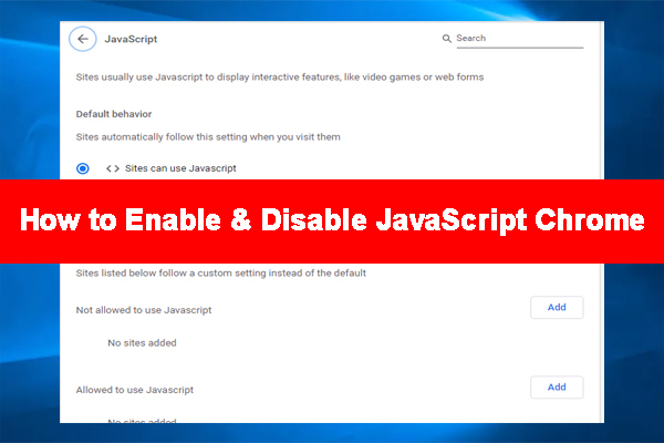How to Enable & Disable JavaScript Chrome/Firefox/Edge/IE/Phone