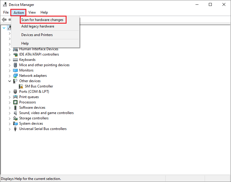 reinstall the driver