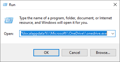 restart OneDrive app