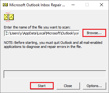 repair PST file