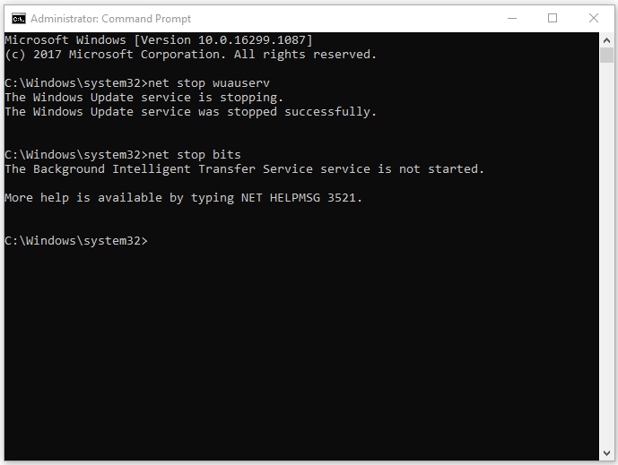  type commands in Command Prompt