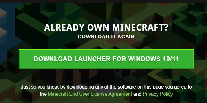 download Minecraft Launcher for Windows