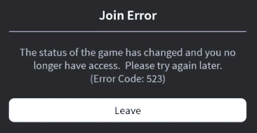 How to Fix Roblox Error code: 523 on PC?