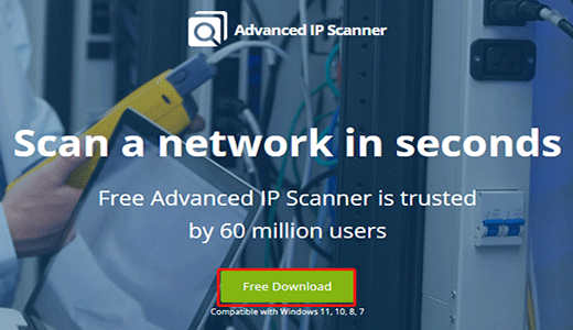 download Advanced IP Scanner from the official website