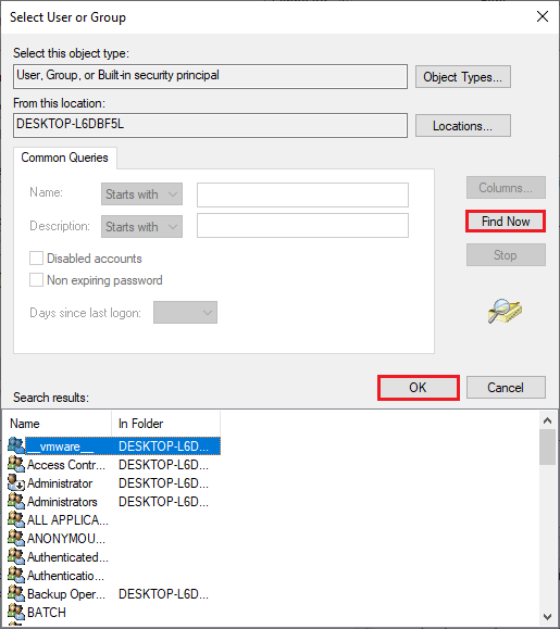 change the owner of the file