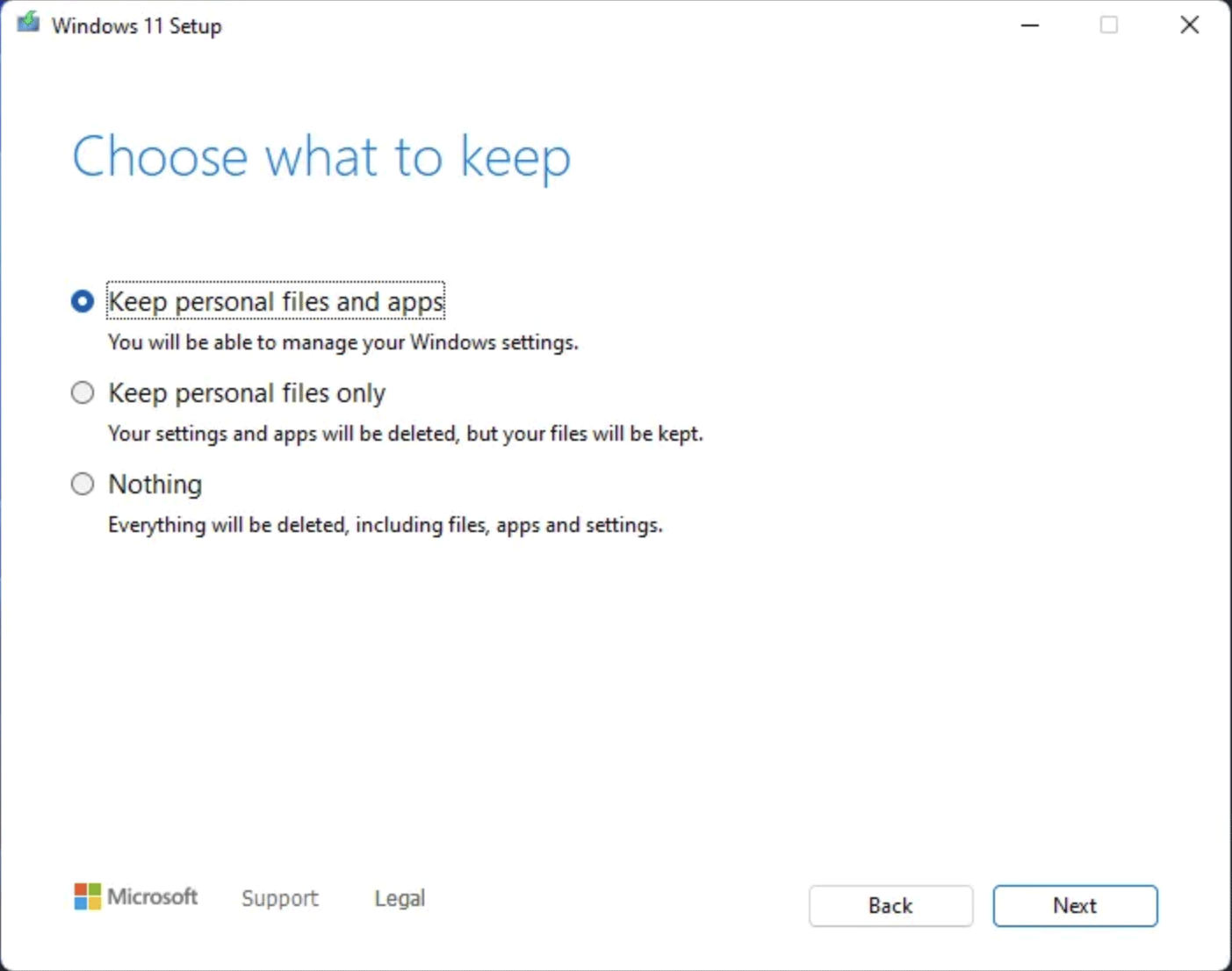 keep personal files and apps