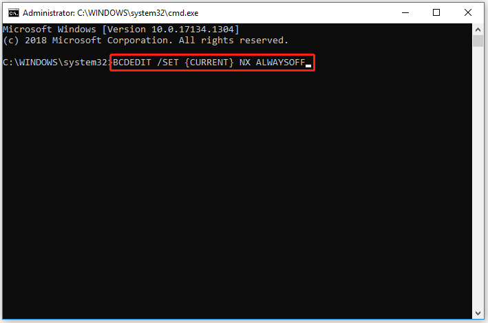Tắt Data Execution Prevention trên Windows 10