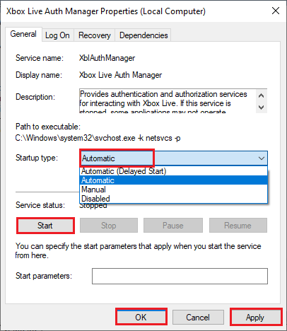 enable the Xbox services