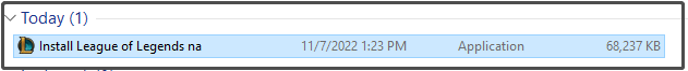 run the setup file