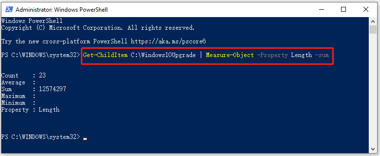 PowerShell Get Folder Size on Windows 10/11  Here's a Full Guide -  MiniTool Partition Wizard