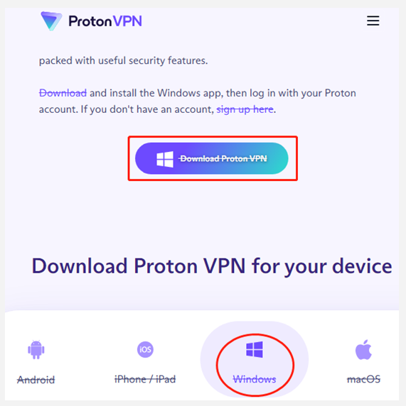 download Proton VPN for Windows