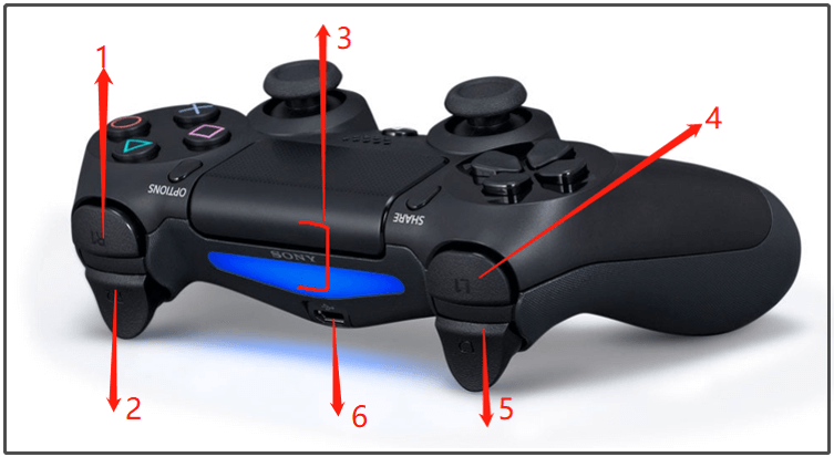 Underholde silhuet papir PS4 Controller Buttons: Names/Layout/Functions [Full Guide] - MiniTool  Partition Wizard