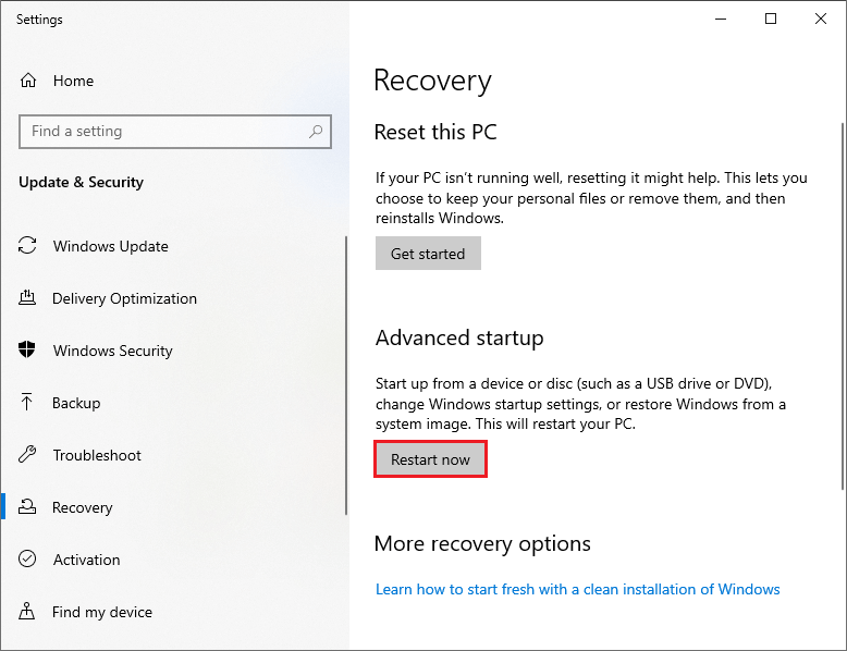 restart computer