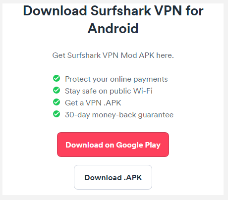 Download Android VPN APK (free trial available) - Surfshark