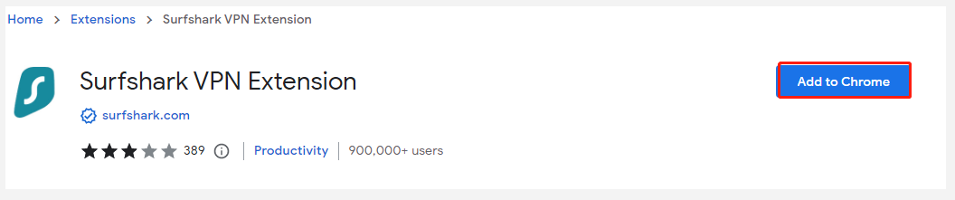chrome extension surfshark