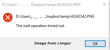 error message