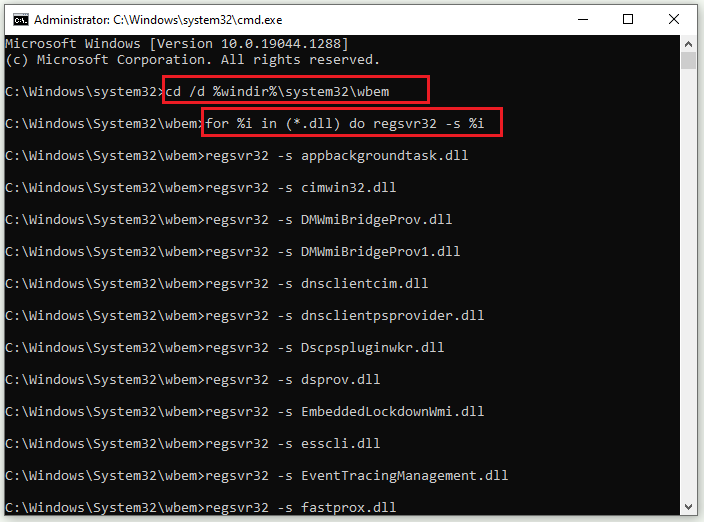 register the WMI components