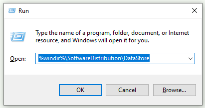 type the command