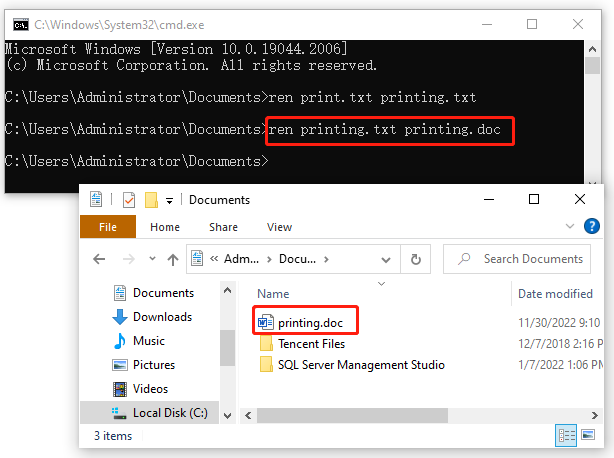 rename file cmd with date