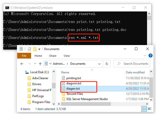 Cmd Rename Files: How To Rename Files In Command Prompt - Minitool  Partition Wizard