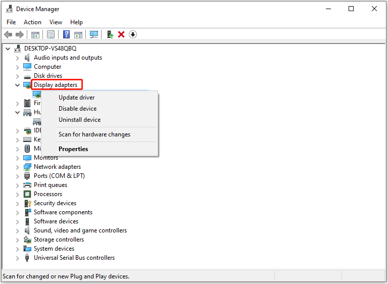 check the status of the driver