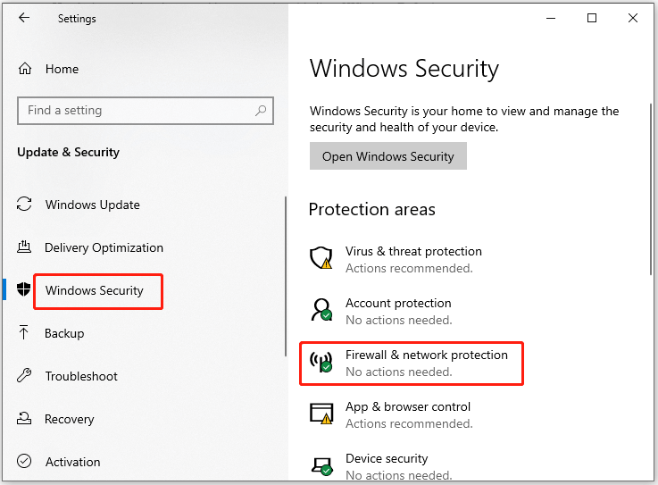 Firewall and network protection