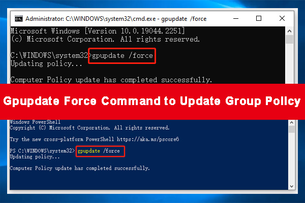 Gpupdate Force Command To Update Group Policy In CMD PowerShell gpupdate-force-command-to-update-group-policy-in-cmd-powershell
