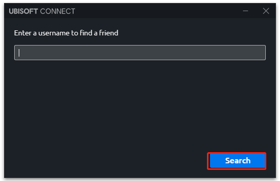 enter a user name in Ubisoft Connect