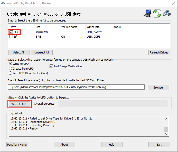 install MemTest86 to USB