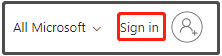 click Sign in