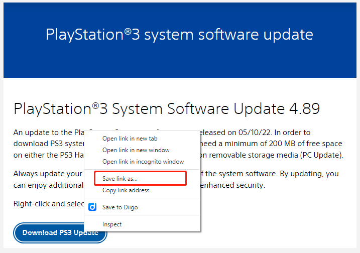 Sony PlayStation 3 Firmware 4.90 Download