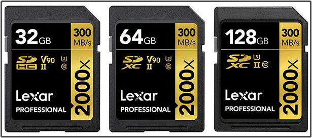 Lexar Professional 2000x SD card