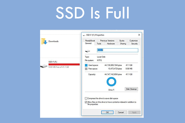 What to Do If Your SSD Full [7 Solutions]