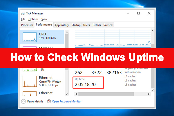 How to Check Windows Uptime on Windows 10/11? [2023 Update]