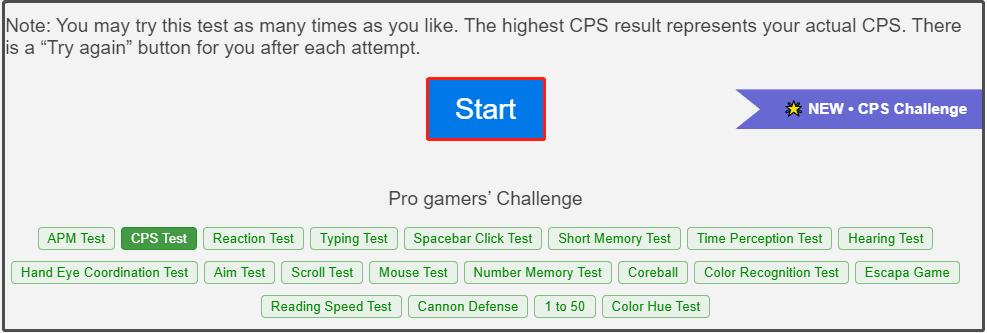 ▻ Click Test / Click Speed Test - Check your CPS now!