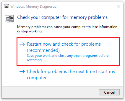 select the first option