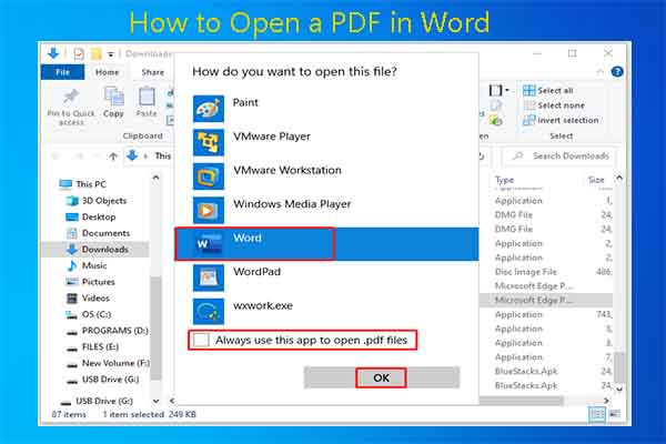 How to Open a PDF in Word on Windows/Mac? [Two Ways]