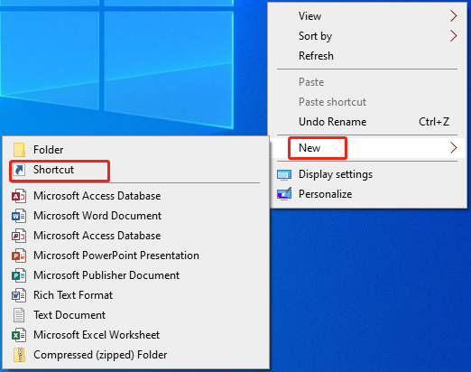 click Shortcut