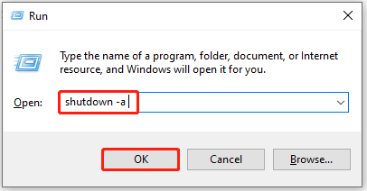 abort system shutdown