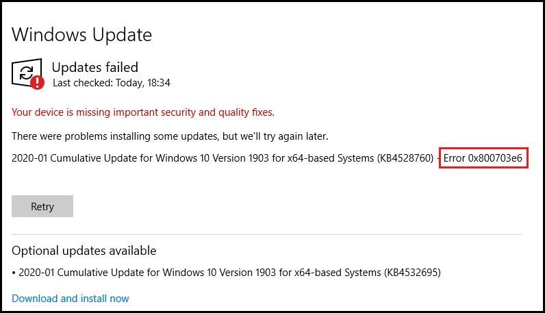 0x800703e6