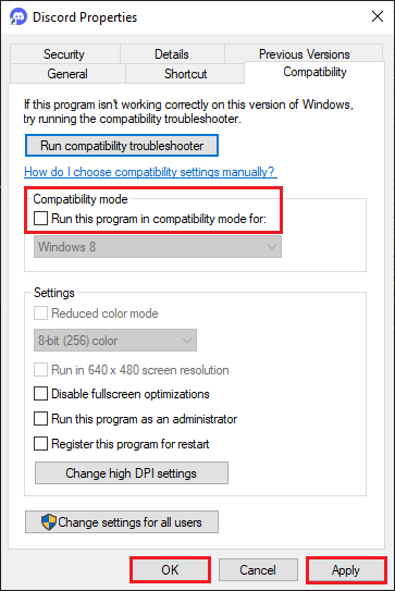 disable compatibility mode
